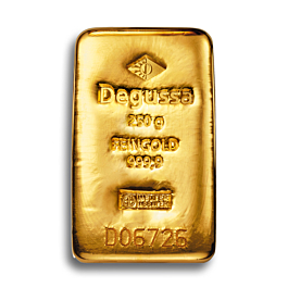 degussa goldhandel goldbarren 250 g barren degussa