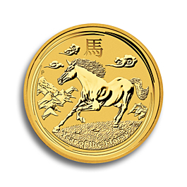 degussa goldhandel goldmuenze all 2014 lunar yearofthehorse gold bullion back